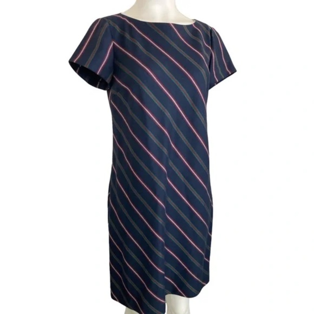 BROOKS BROTHERS | Wool striped sheath dress Sz 6
